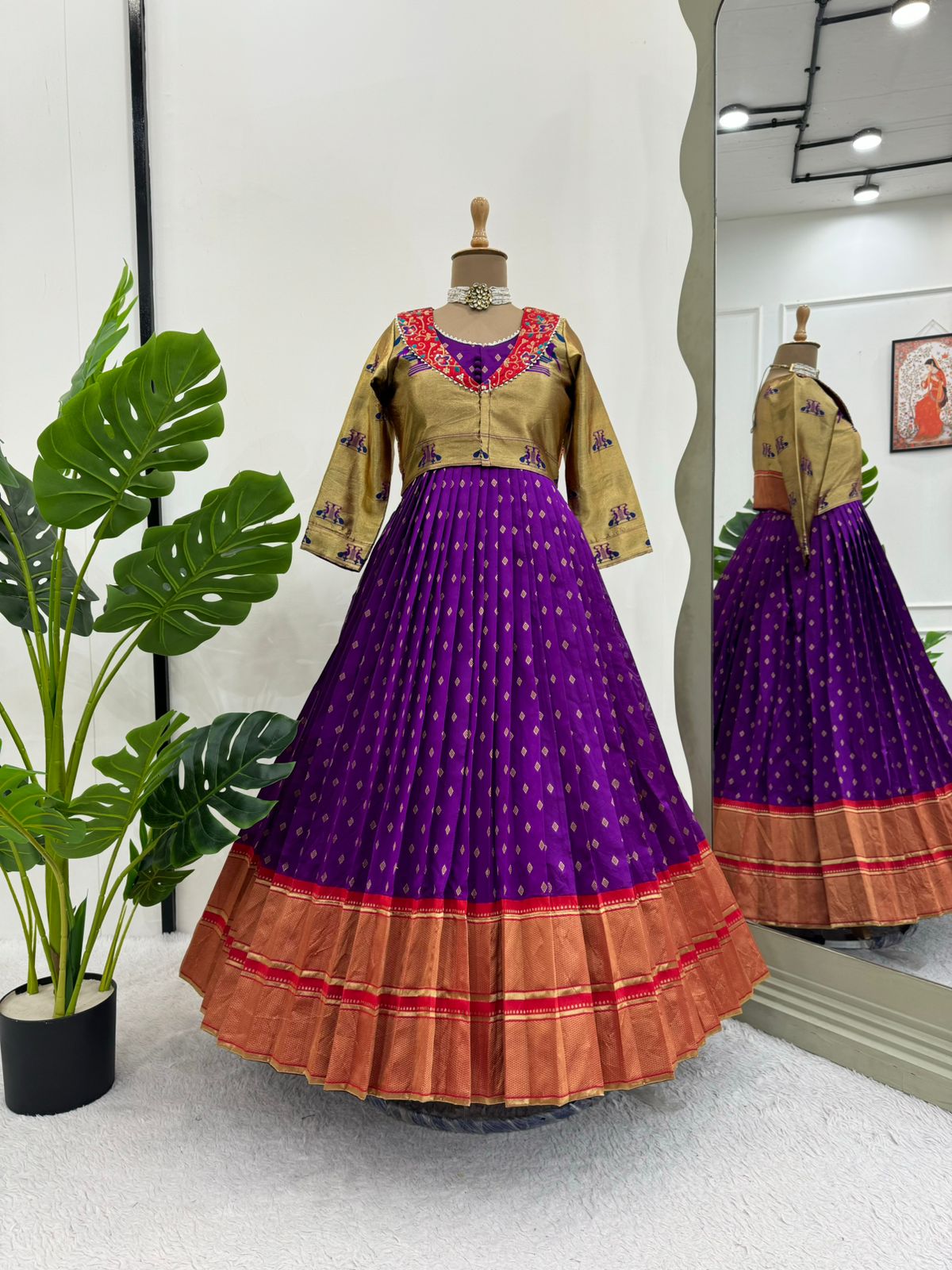 New Wedding Specially Jequard worked Lehnga