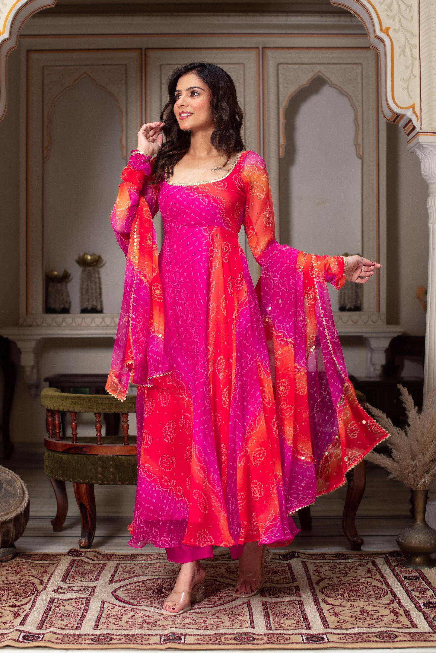 Fastival Specially Anarkali Gown Set With Dupatta
