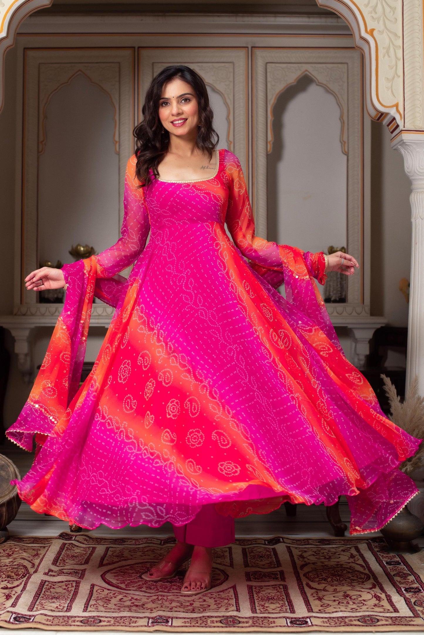 Fastival Specially Anarkali Gown Set With Dupatta
