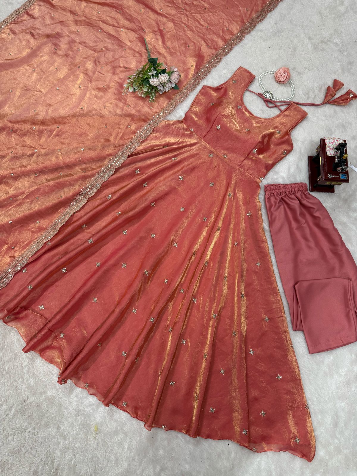 New Beautiful Fastival Specially Anarkali Gown