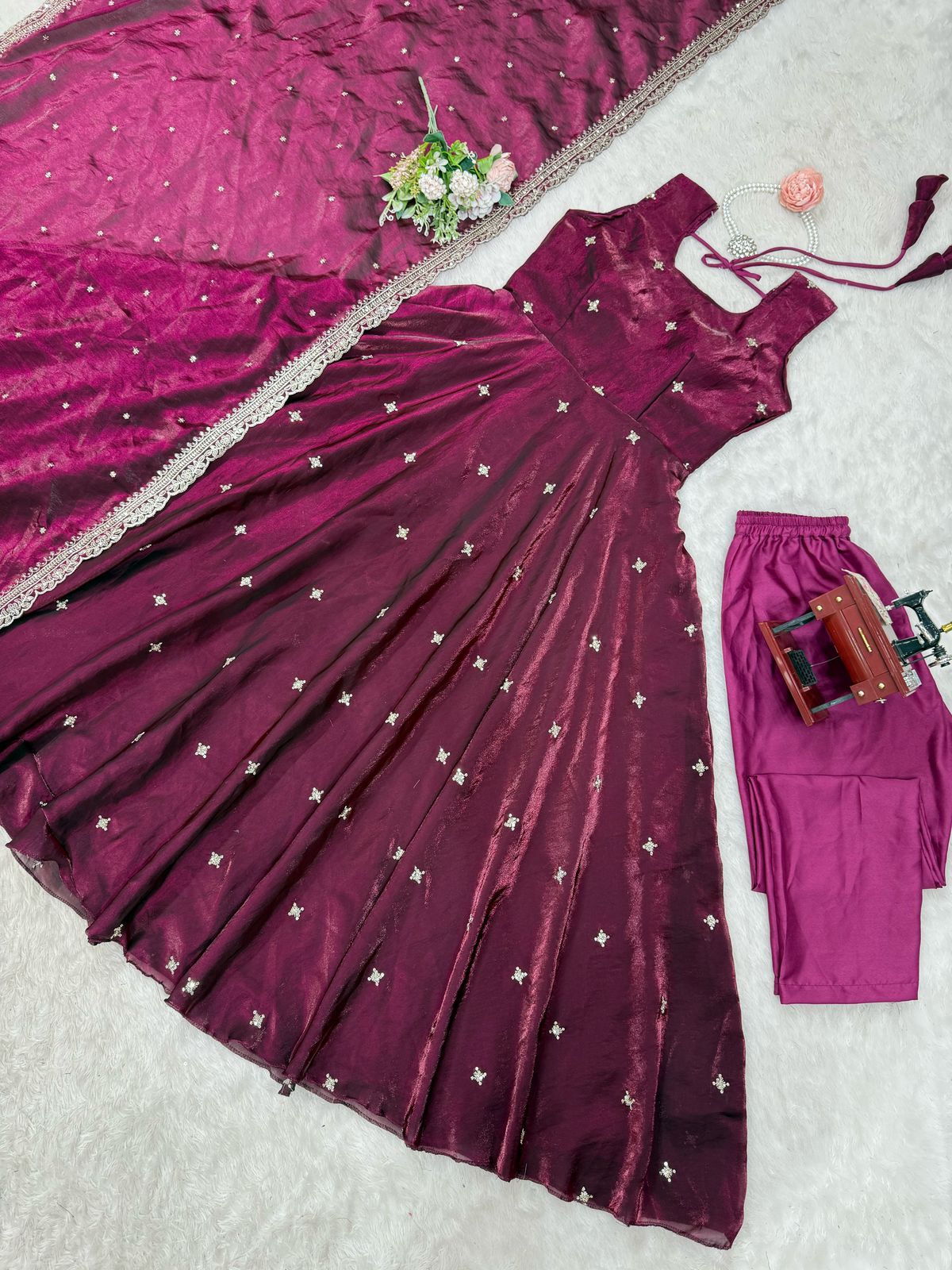 New Beautiful Fastival Specially Anarkali Gown