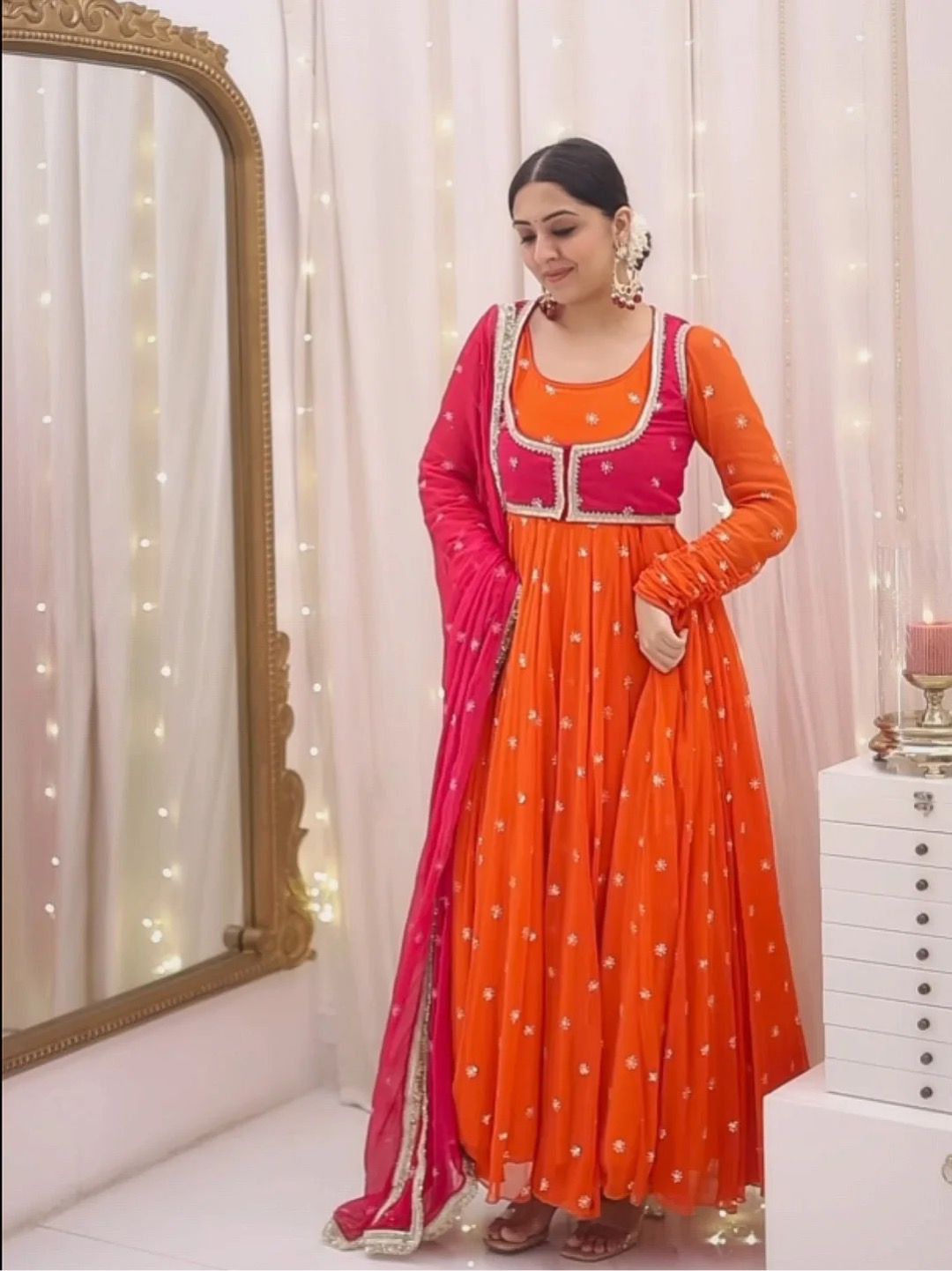 New Beautiful Koti With Anarkali Suit
