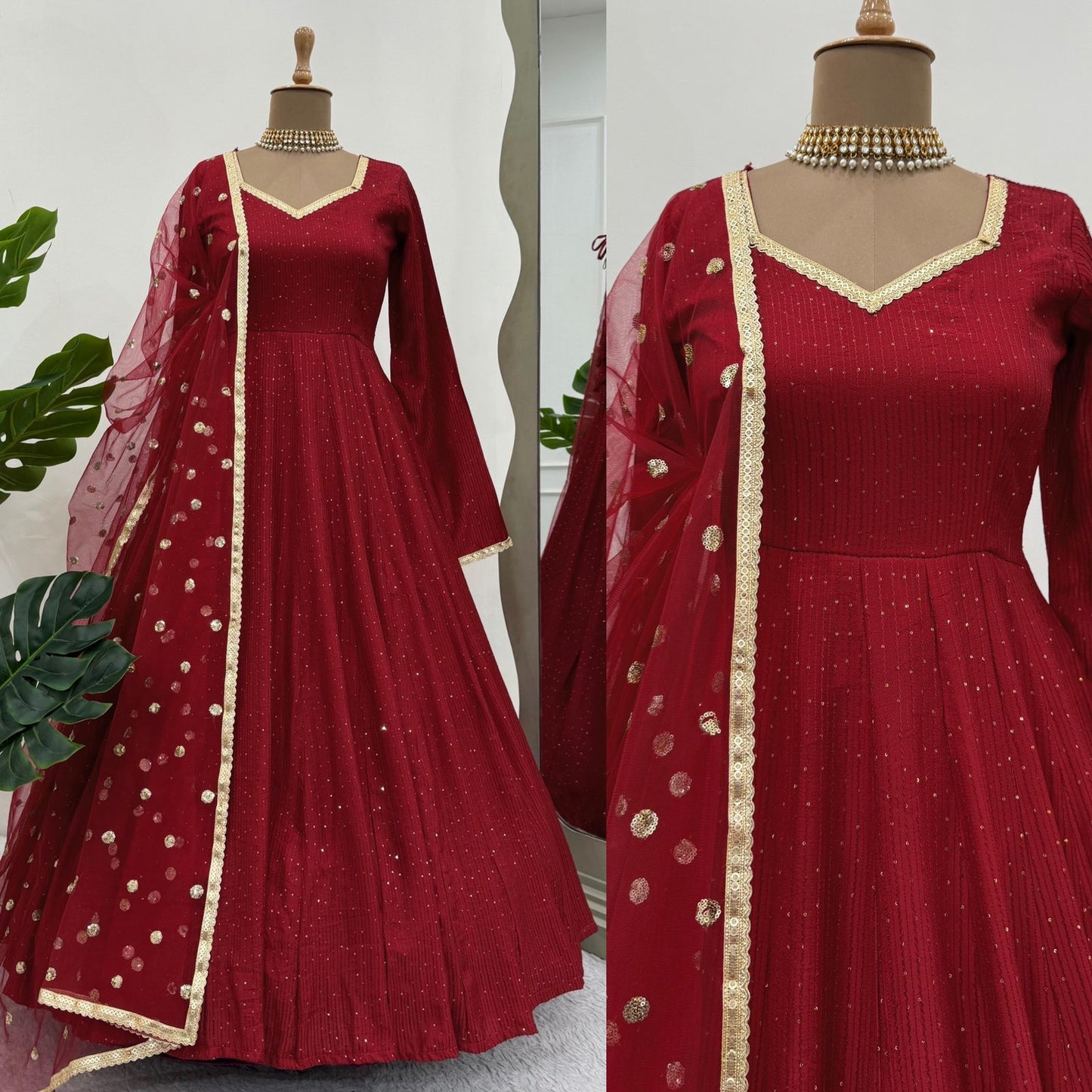 New Wedding Special Beautiful Anarkali Gown