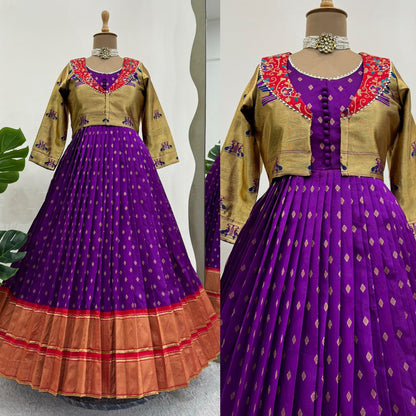 New Wedding Specially Jequard  worked  Lehnga