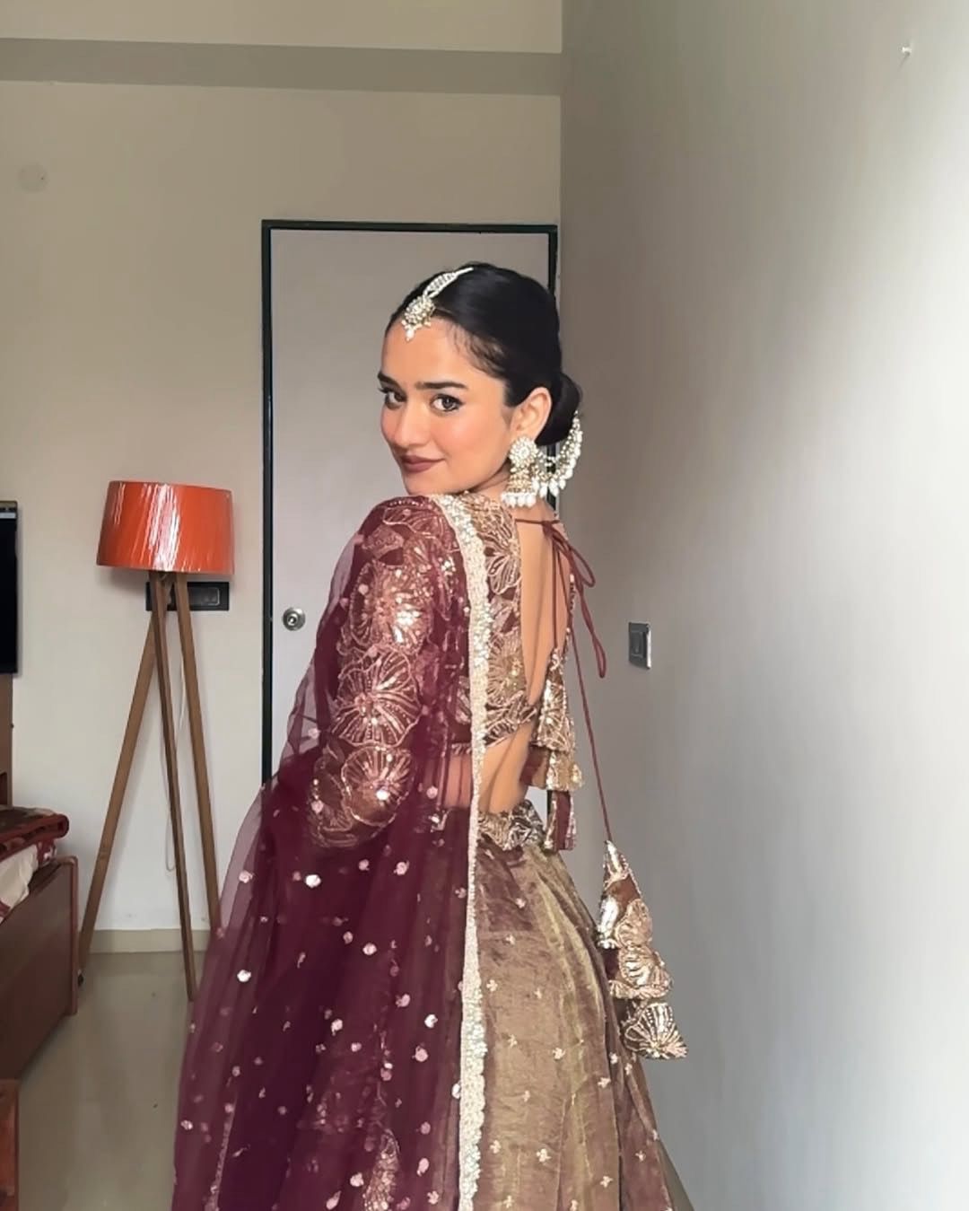 WEDDING SPECIALLY JIMI CHOO SEQUENCE WORK LEHENGA CHOLI