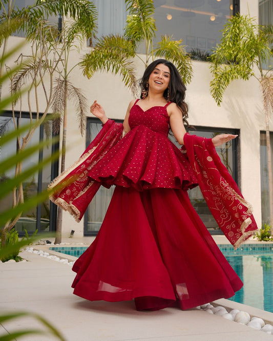 Fastivally Specially Designer Skirt & Plazo