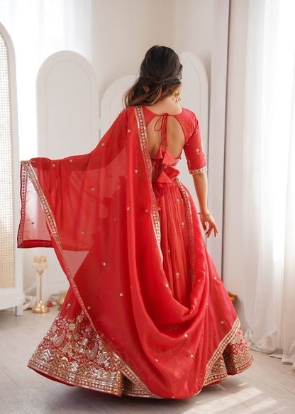 New Wedding Festive Silk Anarkali Lehenga