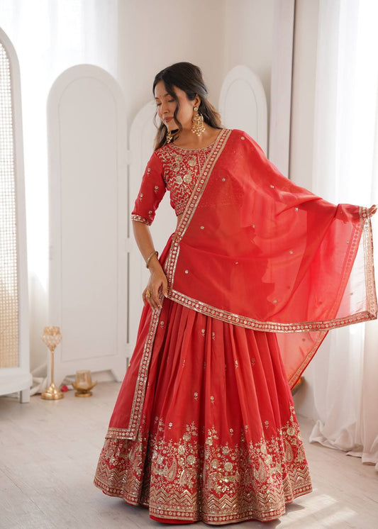 New Wedding Festive Silk Anarkali Lehenga