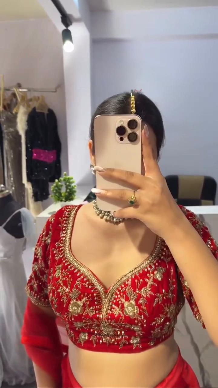 Elegant Wedding Morden  Anarkali Gown Suit
