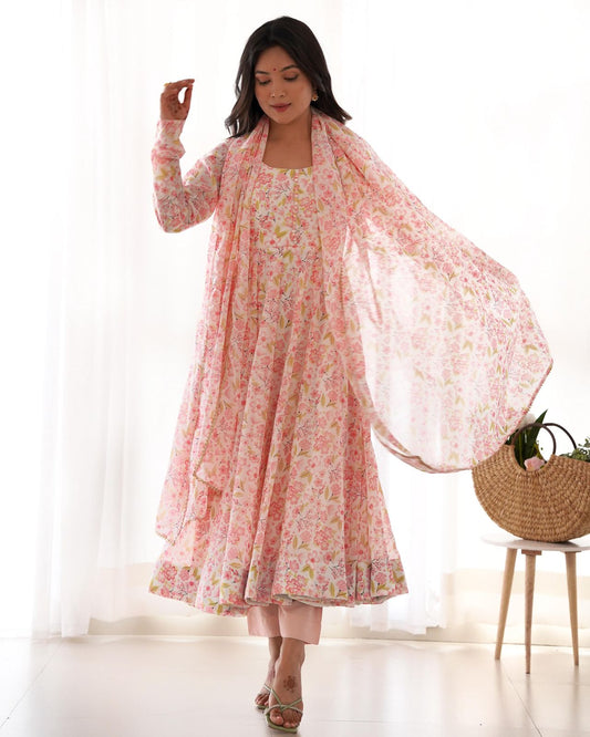 New beautiful Anarkali suit set