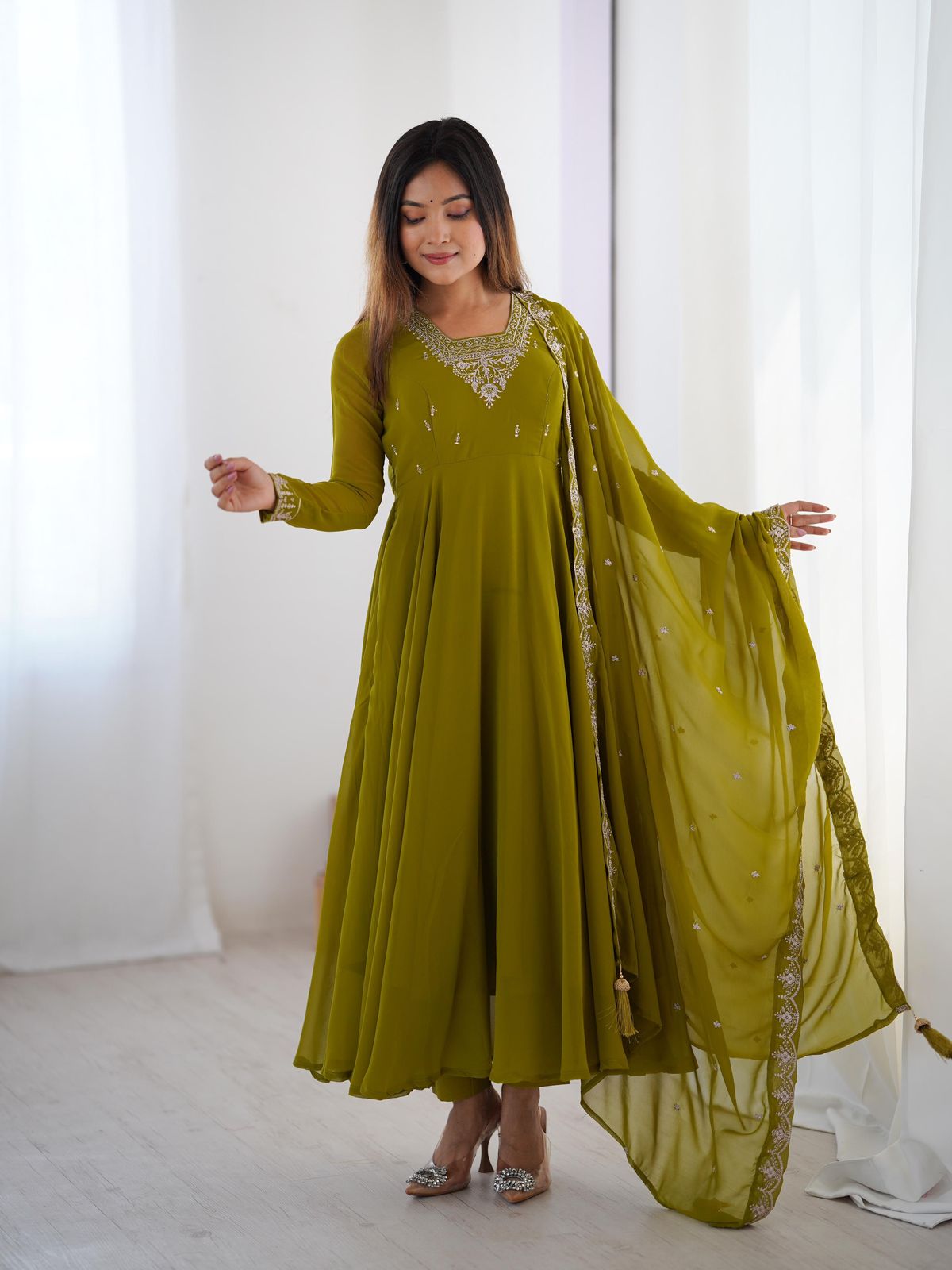 Wedding Special Heavy Georette Anarkali Suit