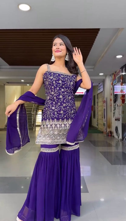 Wedding special  Most Beautiful Sharara suit