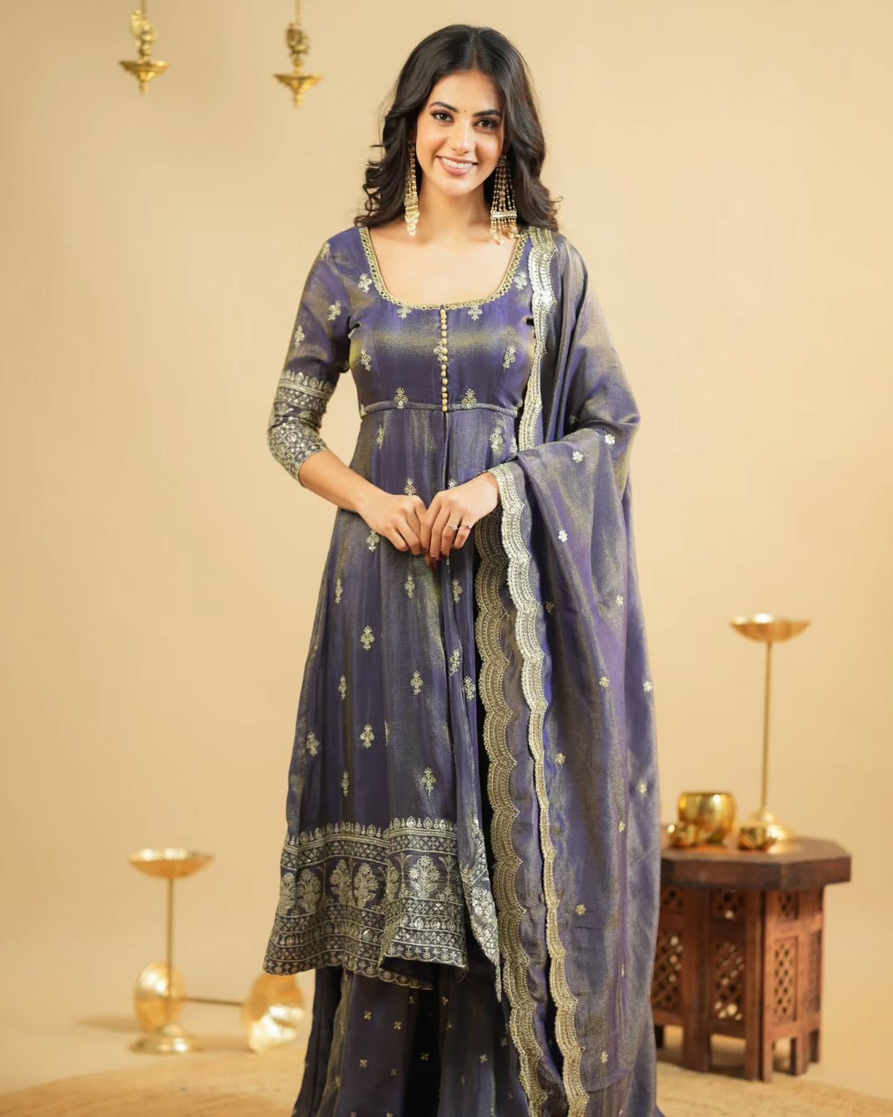 Beautiful Designer Purple color suit