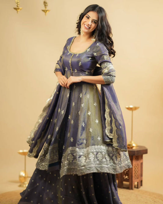 Beautiful Designer Purple color suit