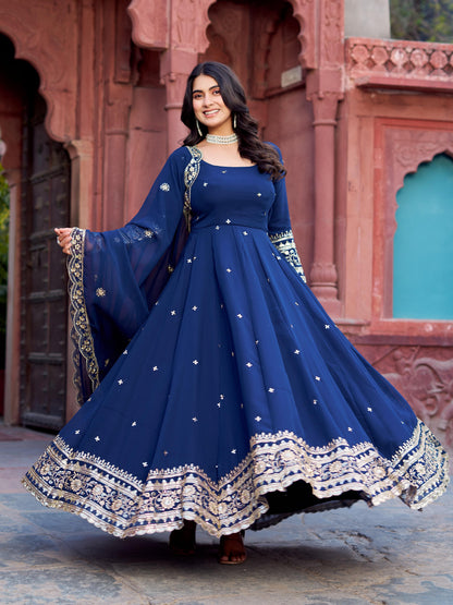 Now Trending Best Georgette Gown Suit