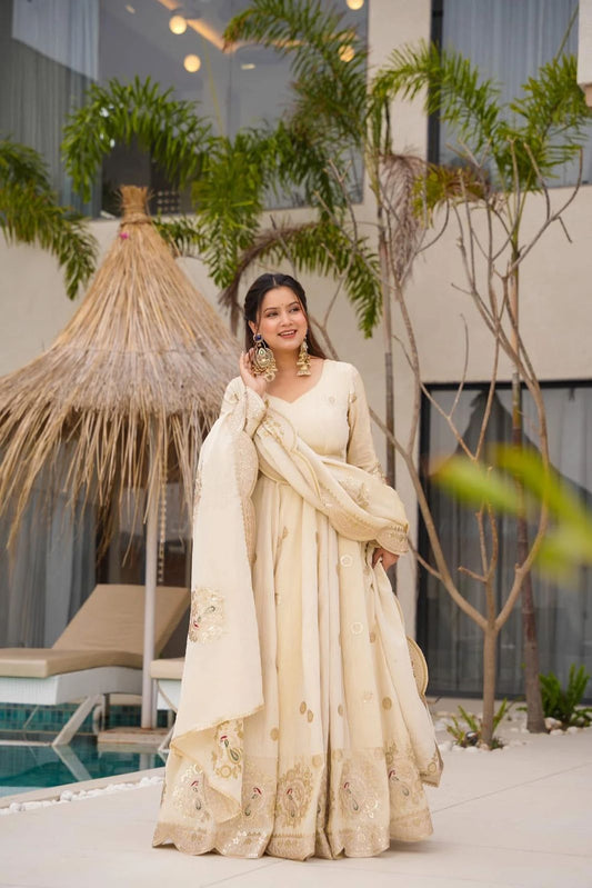 ANARKALI STYLE FULLY STITICHED GOWN