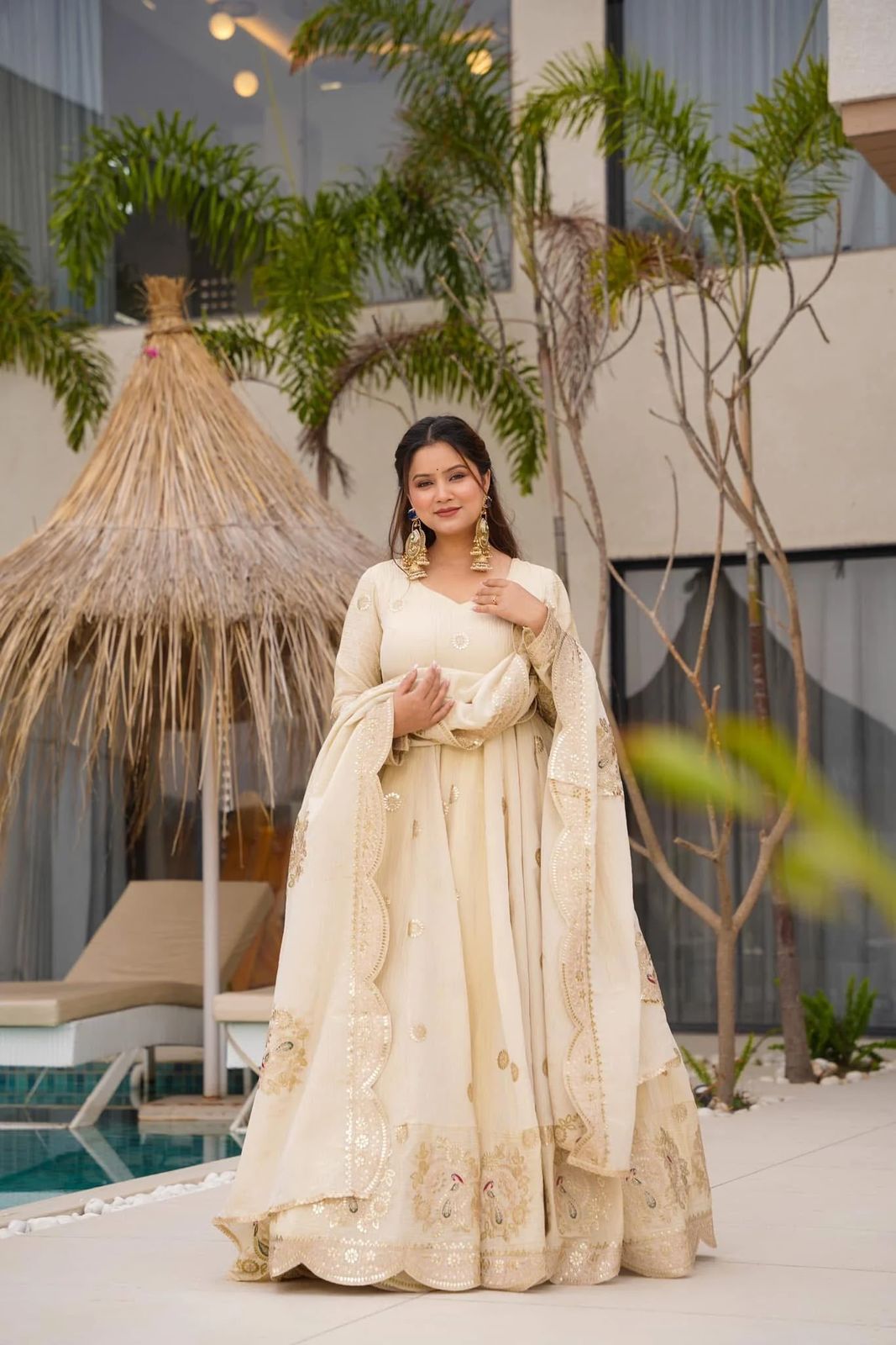 ANARKALI STYLE FULLY STITICHED GOWN