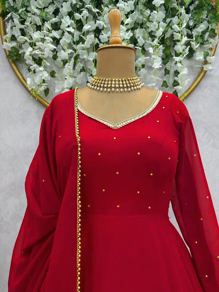 New Specially Party wear look anarkali set