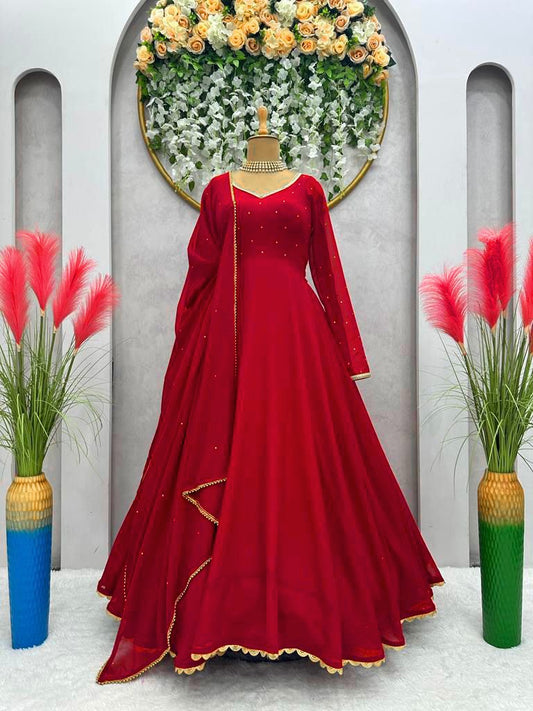 New Specially Party wear look anarkali set