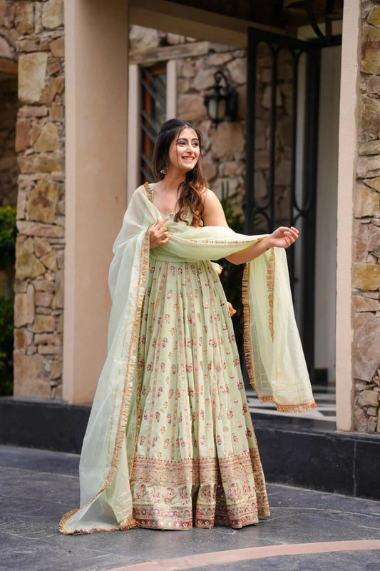 New Beautiful Anarkali Gown Suit