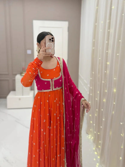 New Beautiful Koti With Anarkali Suit