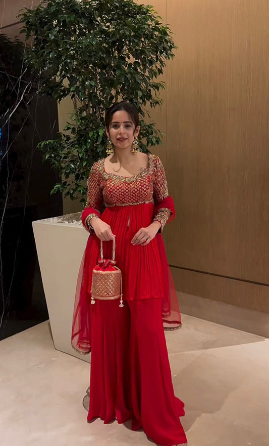 Wedding Special Top & Sharara Suit