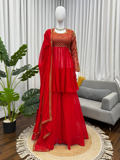 Wedding Special Top & Sharara Suit