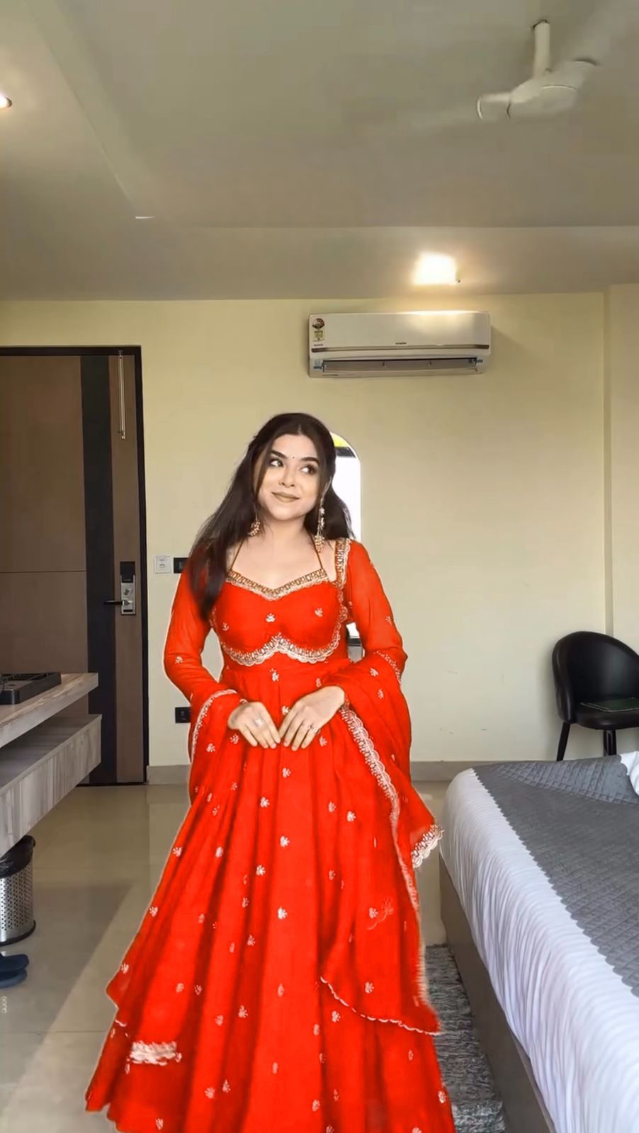 New Beautiful & Festively Special Gown Suit With Dupatta