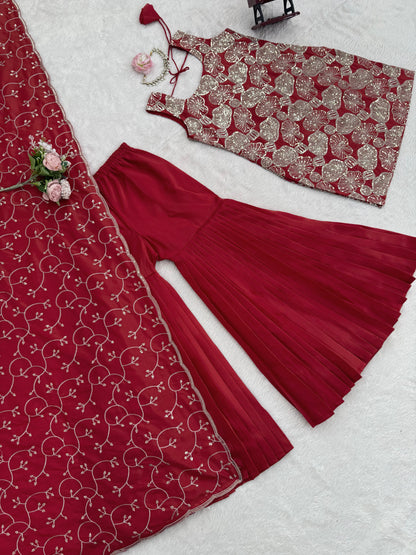 Wedding Special Top & Sharara Suit