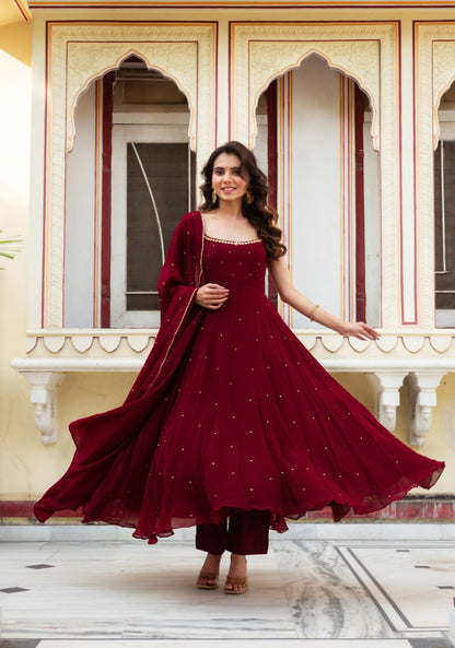 WEDDING SPECIAL RED COLOR TOP & PALAZZO