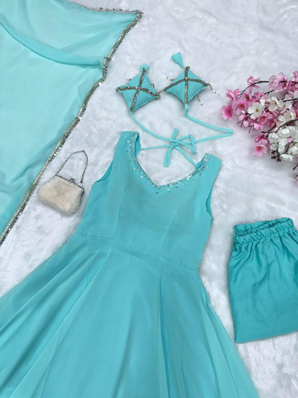 Morden Wedding Partywear Anarkali Suit