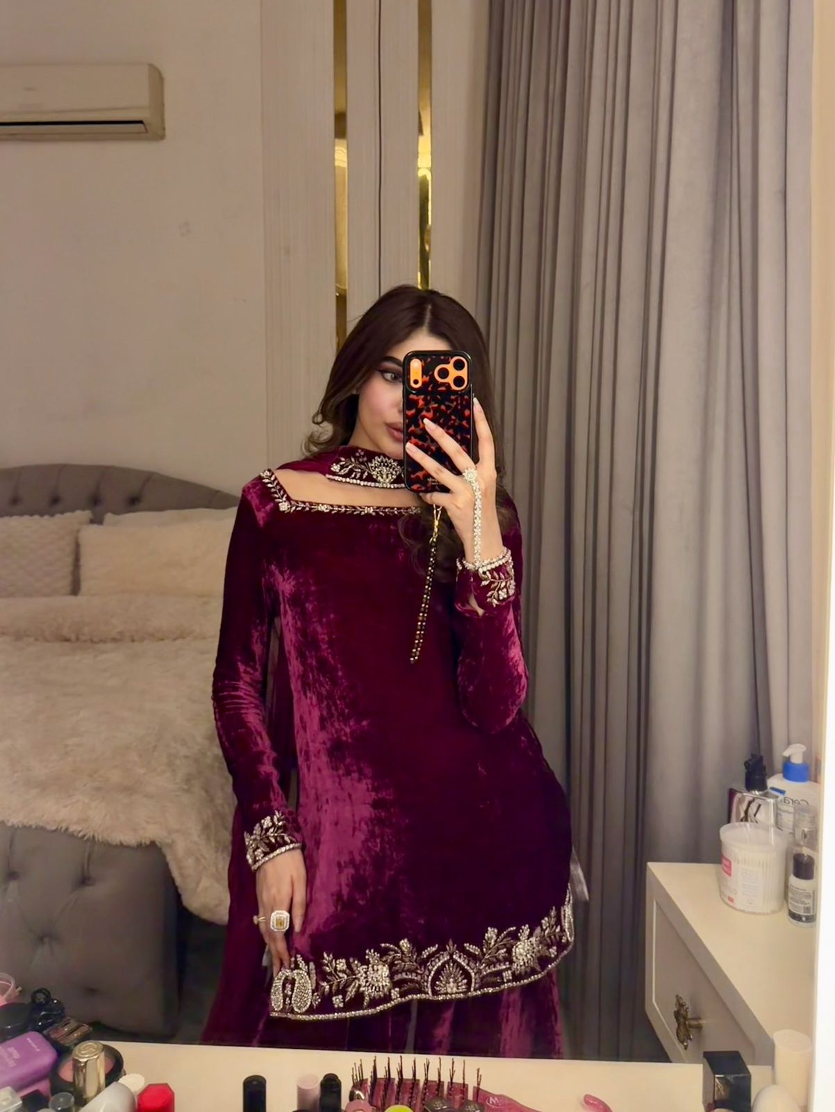 Beautiful Wedding  Top & Sharara Suit