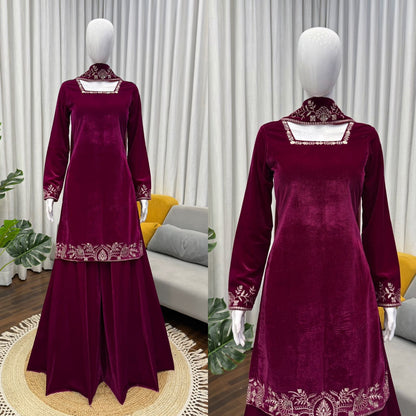 Beautiful Wedding  Top & Sharara Suit