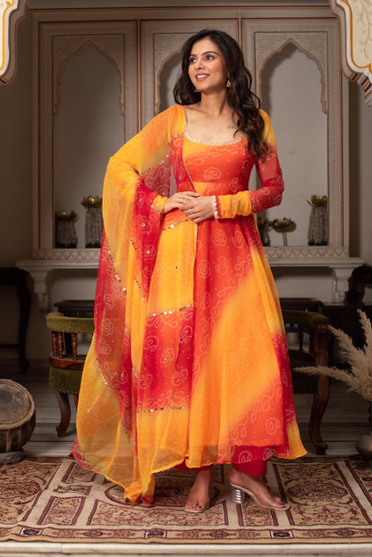 New Wedding Special Yellows Anarkali Suit