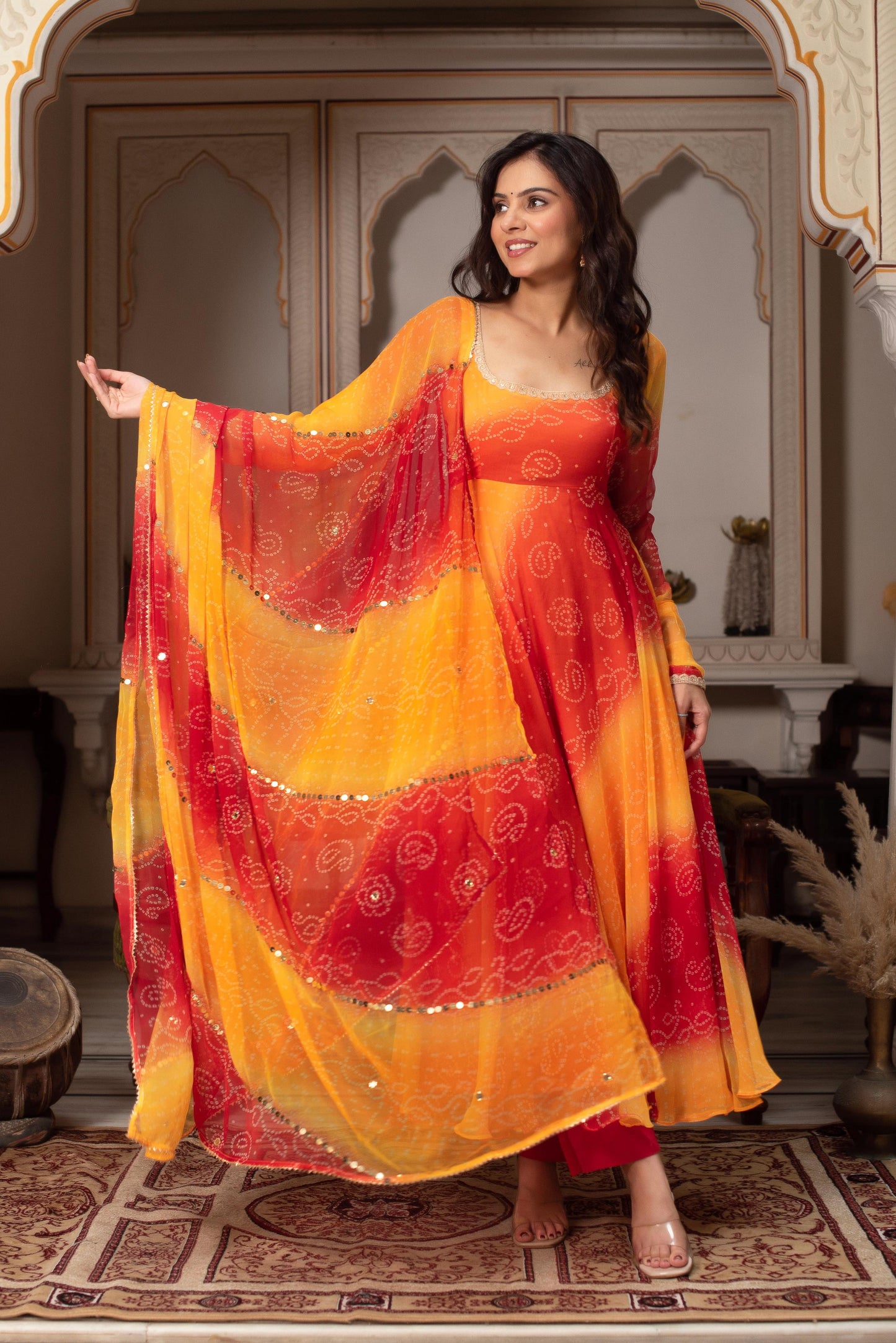 New Wedding Special Yellows Anarkali Suit