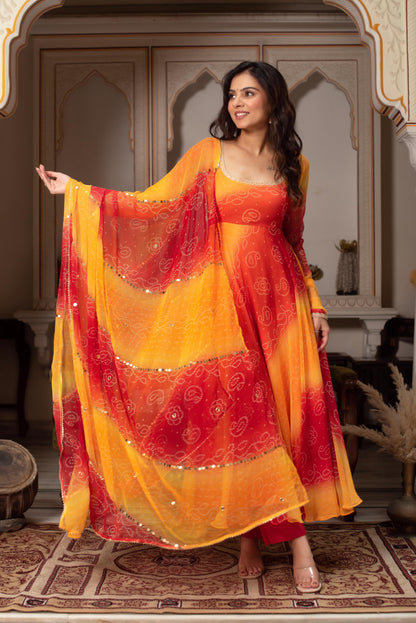 New Wedding Special Yellows Anarkali Suit