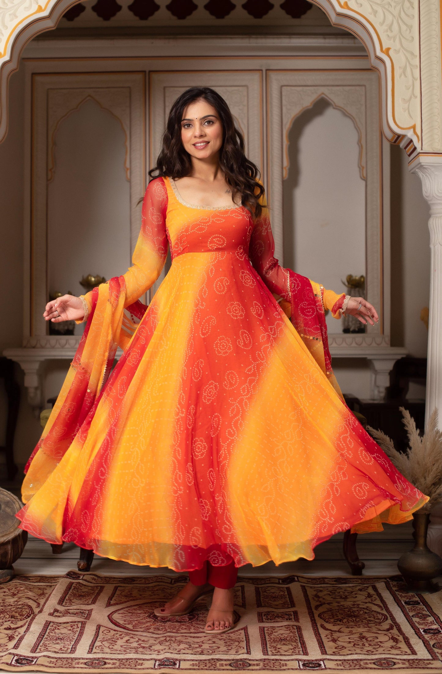 New Wedding Special Yellows Anarkali Suit