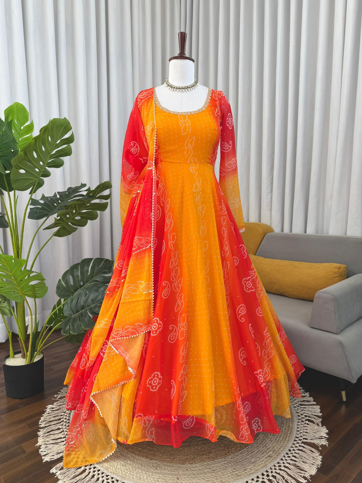 New Wedding Special Yellows Anarkali Suit