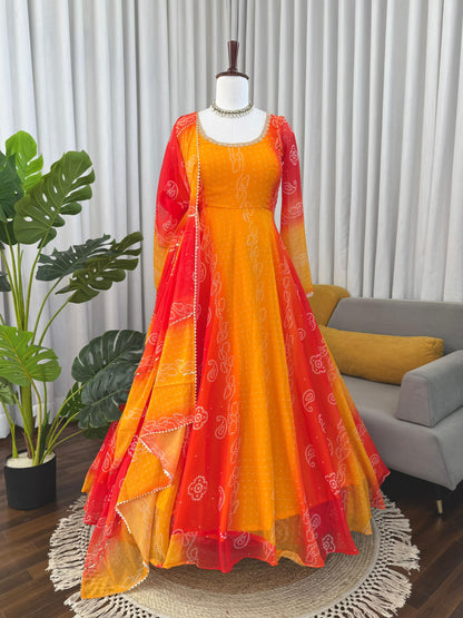 New Wedding Special Yellows Anarkali Suit