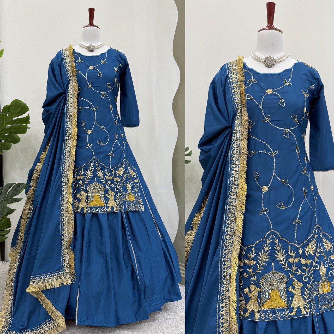 Premium Wedding Top & Lehenga Suit