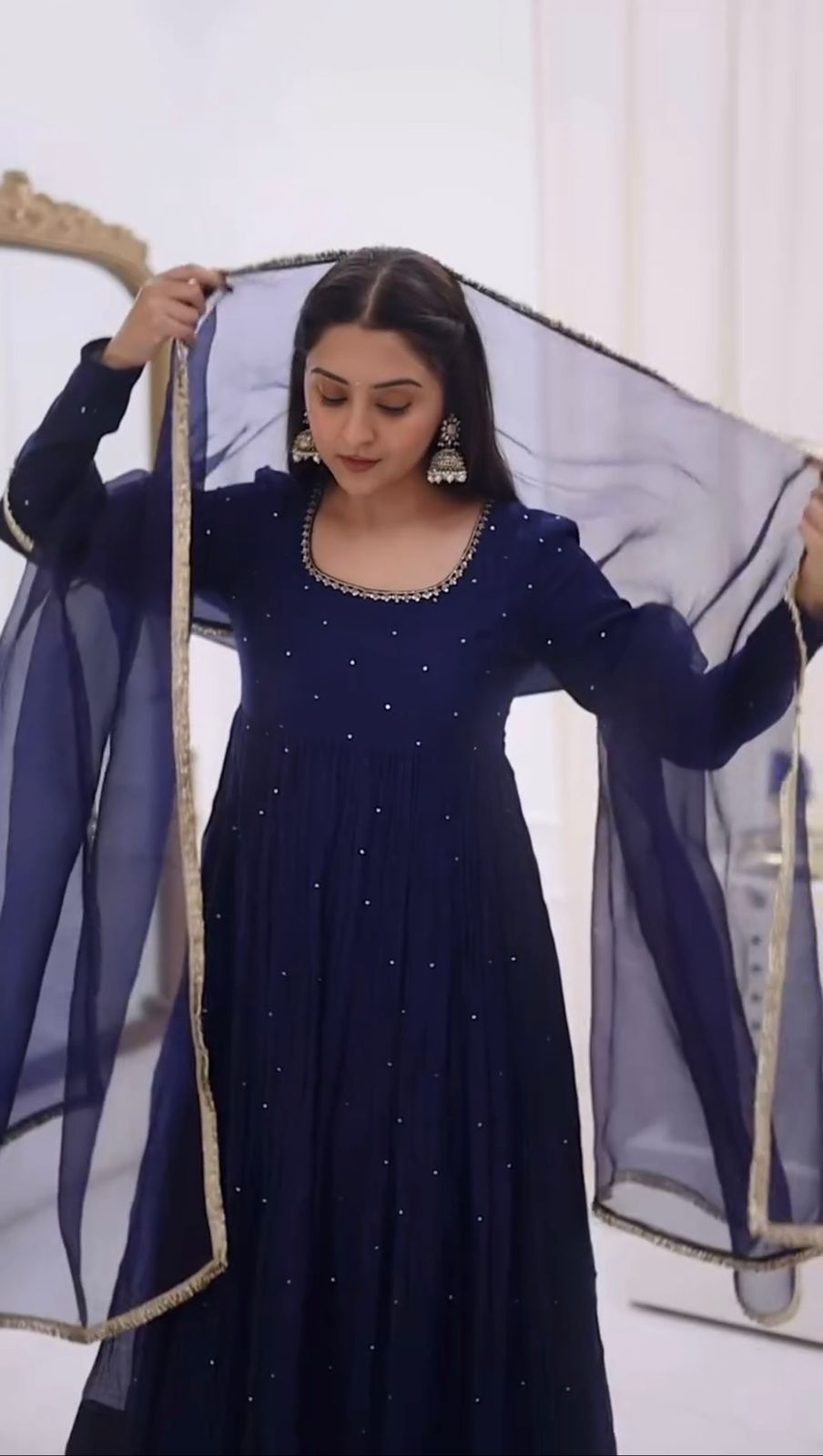 Most Trending  Blue Anarkali Suit