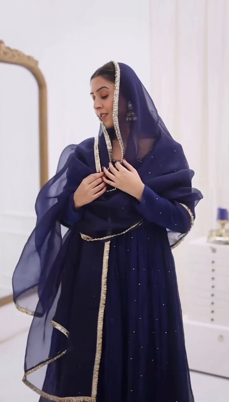 Most Trending  Blue Anarkali Suit