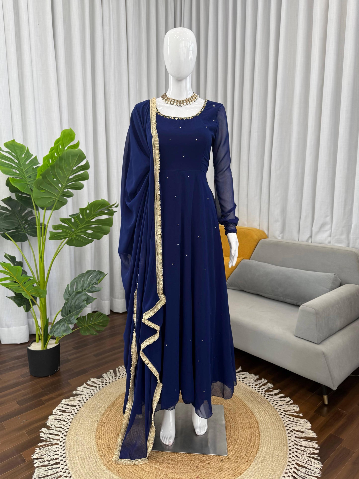 Most Trending  Blue Anarkali Suit