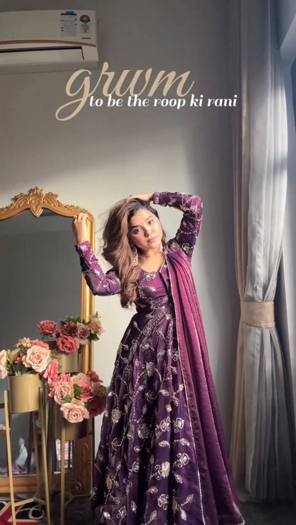 Beautiful Wedding Anarkali Gown Suit