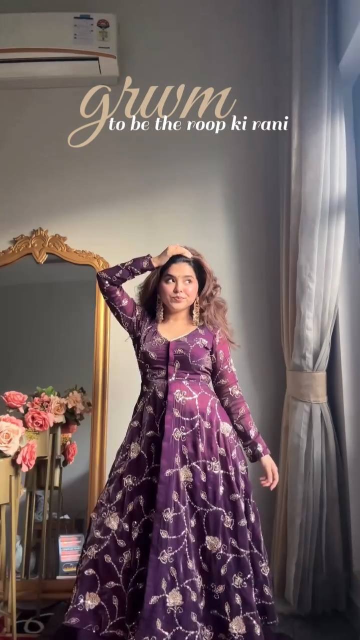 Beautiful Wedding Anarkali Gown Suit