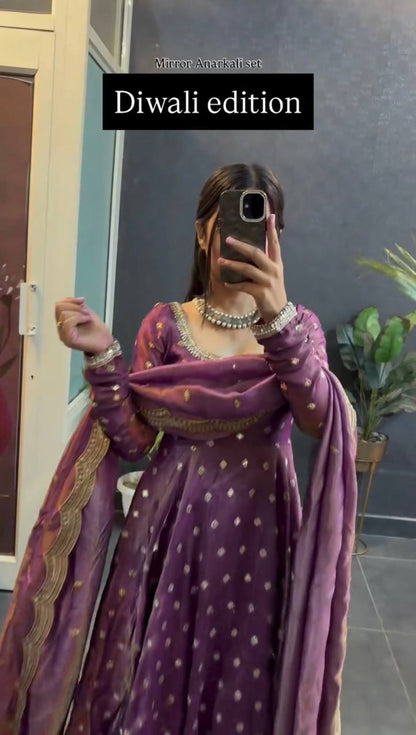 Stylish Wedding  Celebration Anarkali Gown Suit