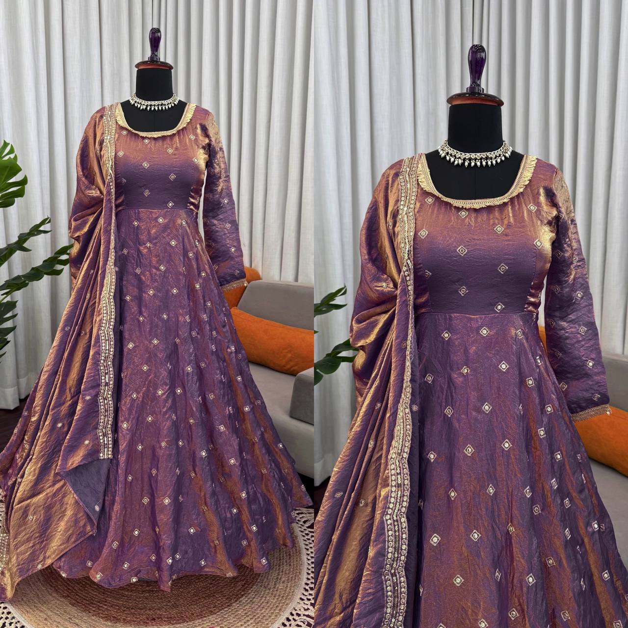 Stylish Wedding  Celebration Anarkali Gown Suit