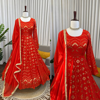 Most Trendy Designer Anarkali Gown Suit
