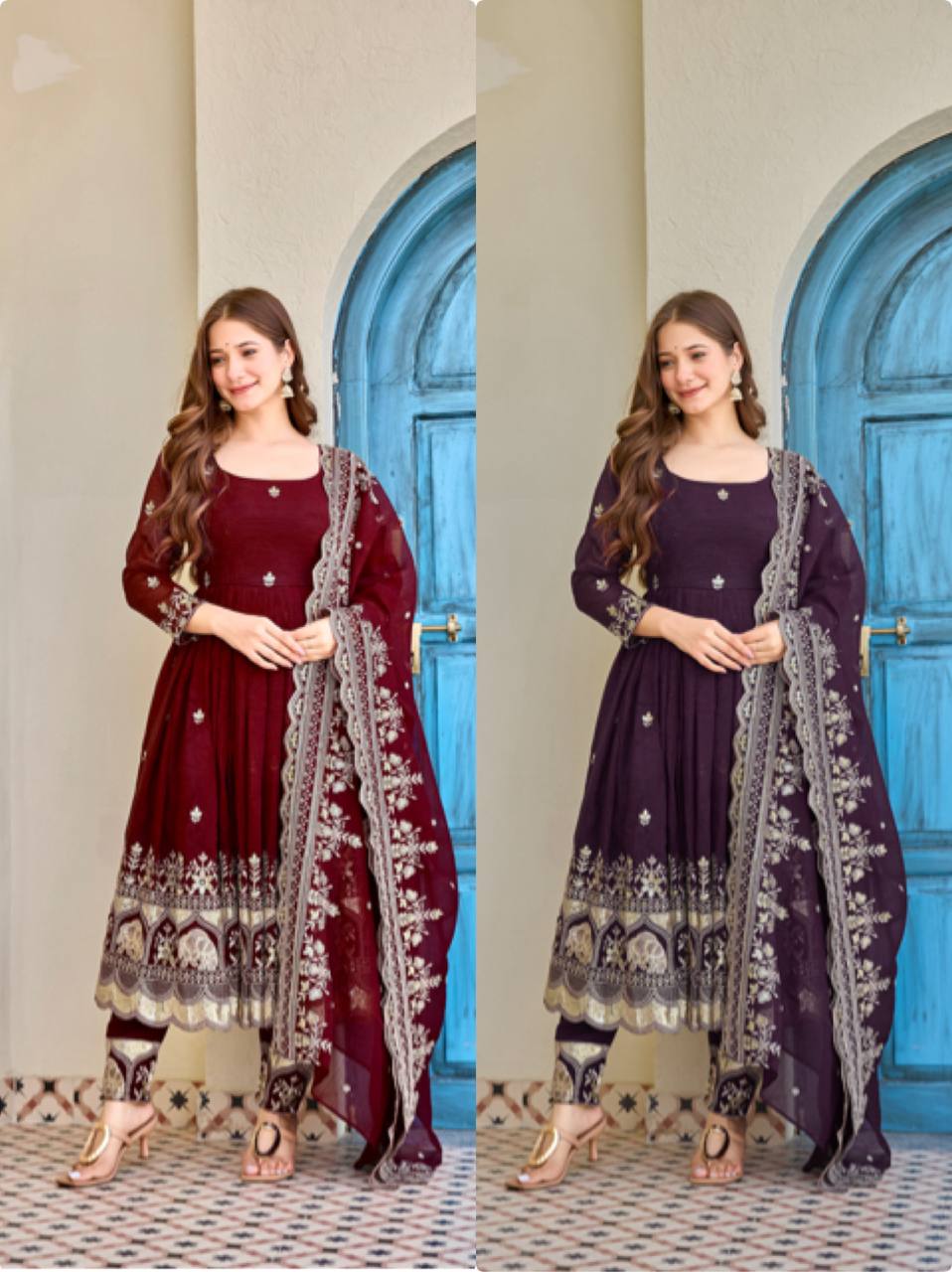 Stylish Wedding Celebration Anarkali Dresses