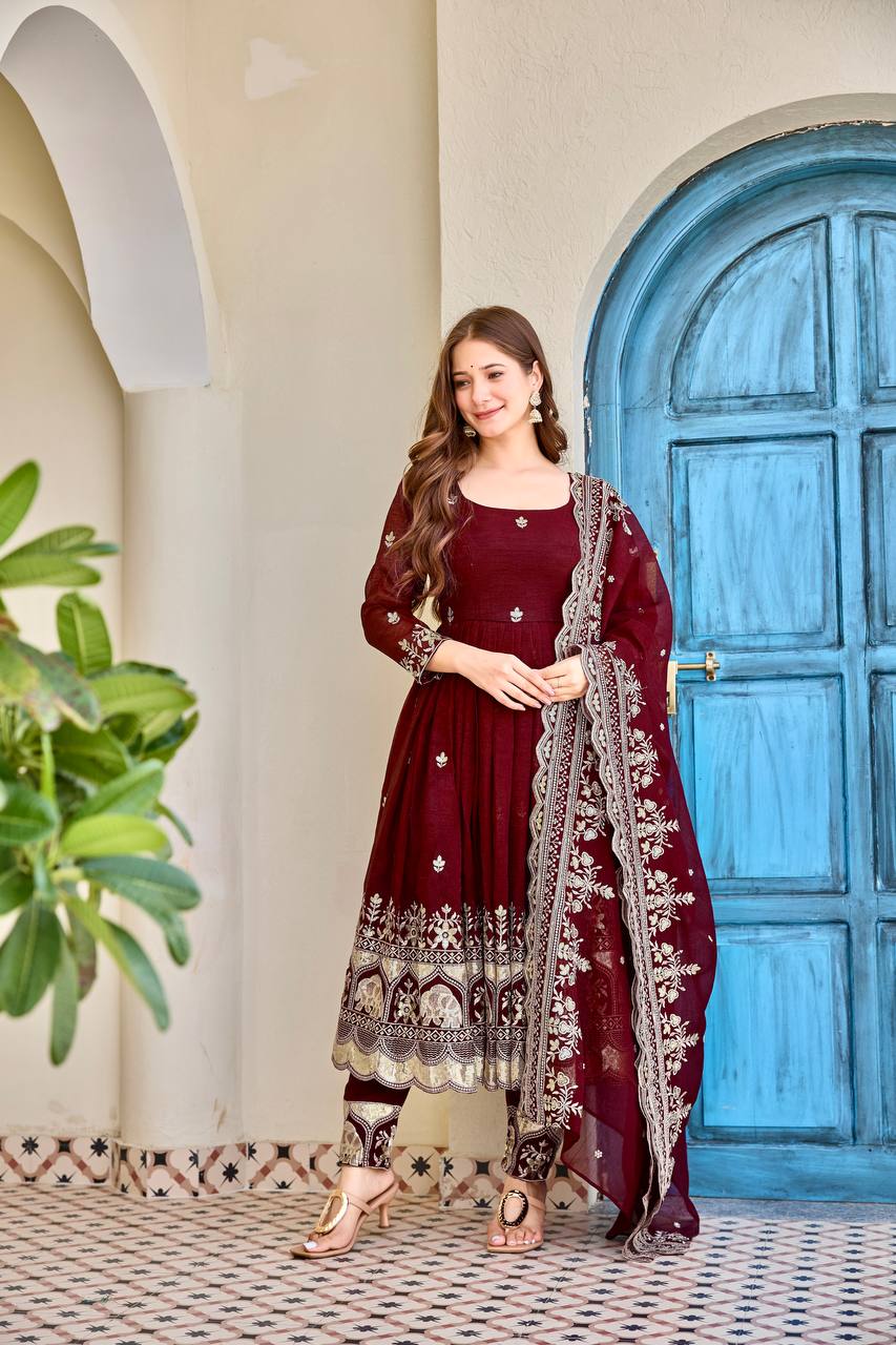 Stylish Wedding Celebration Anarkali Dresses